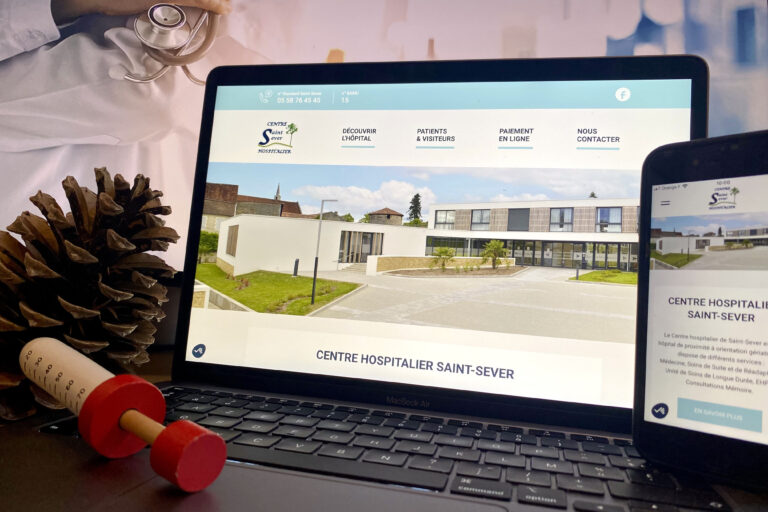 Présentation du site web Centre Hospitalier de Saint-Sever